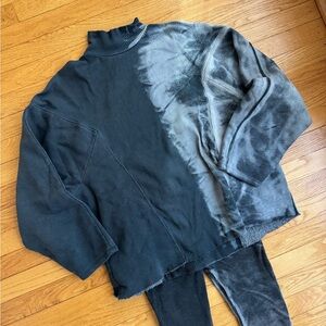 Washed effect ribbed set from Zara - size M!